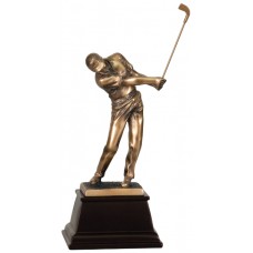 Male Bronze Resin Golfers